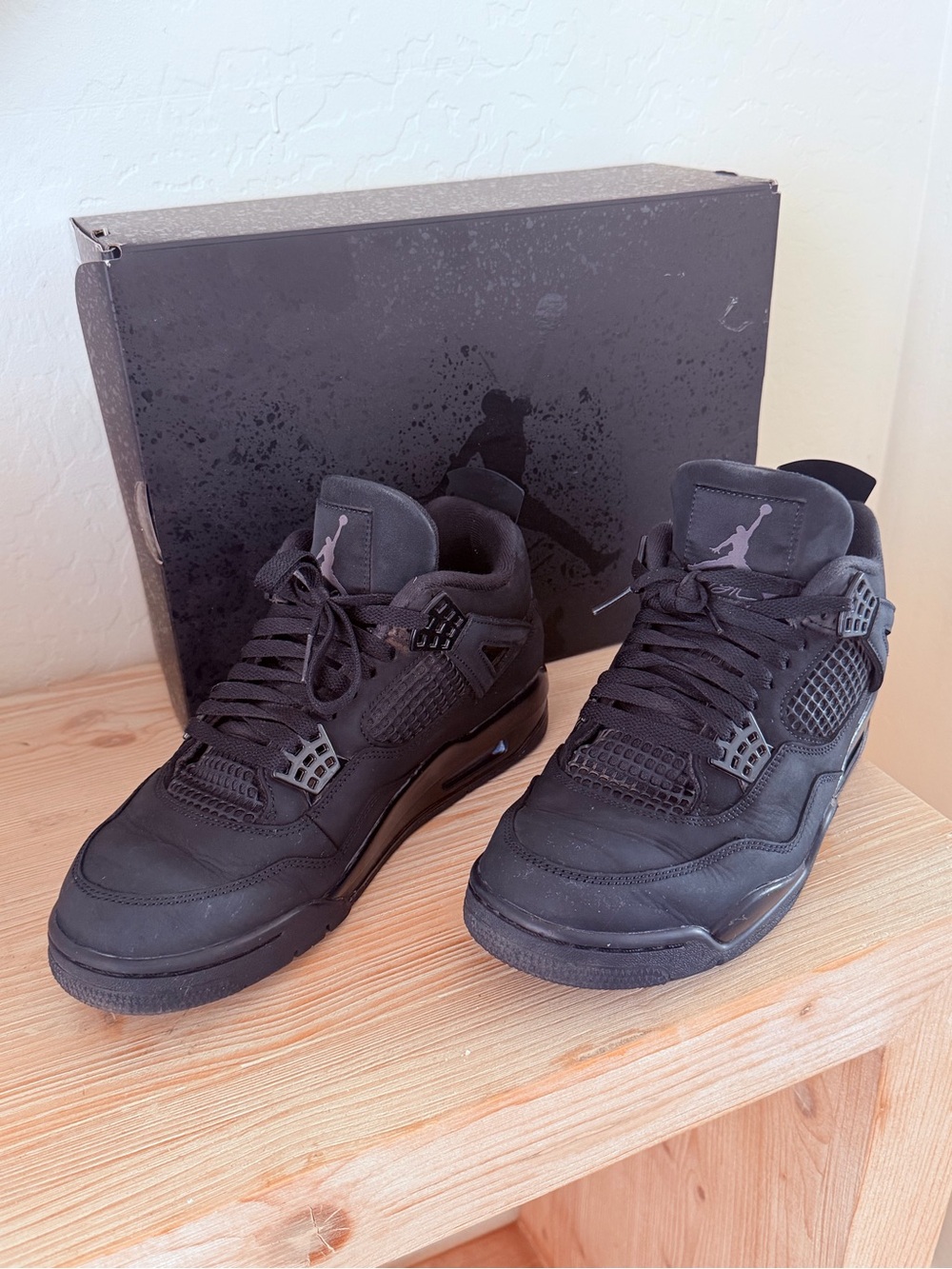 Air Jordan 4 Retro Black Cat 2025 Men’s Size 9.5 FV5029-010